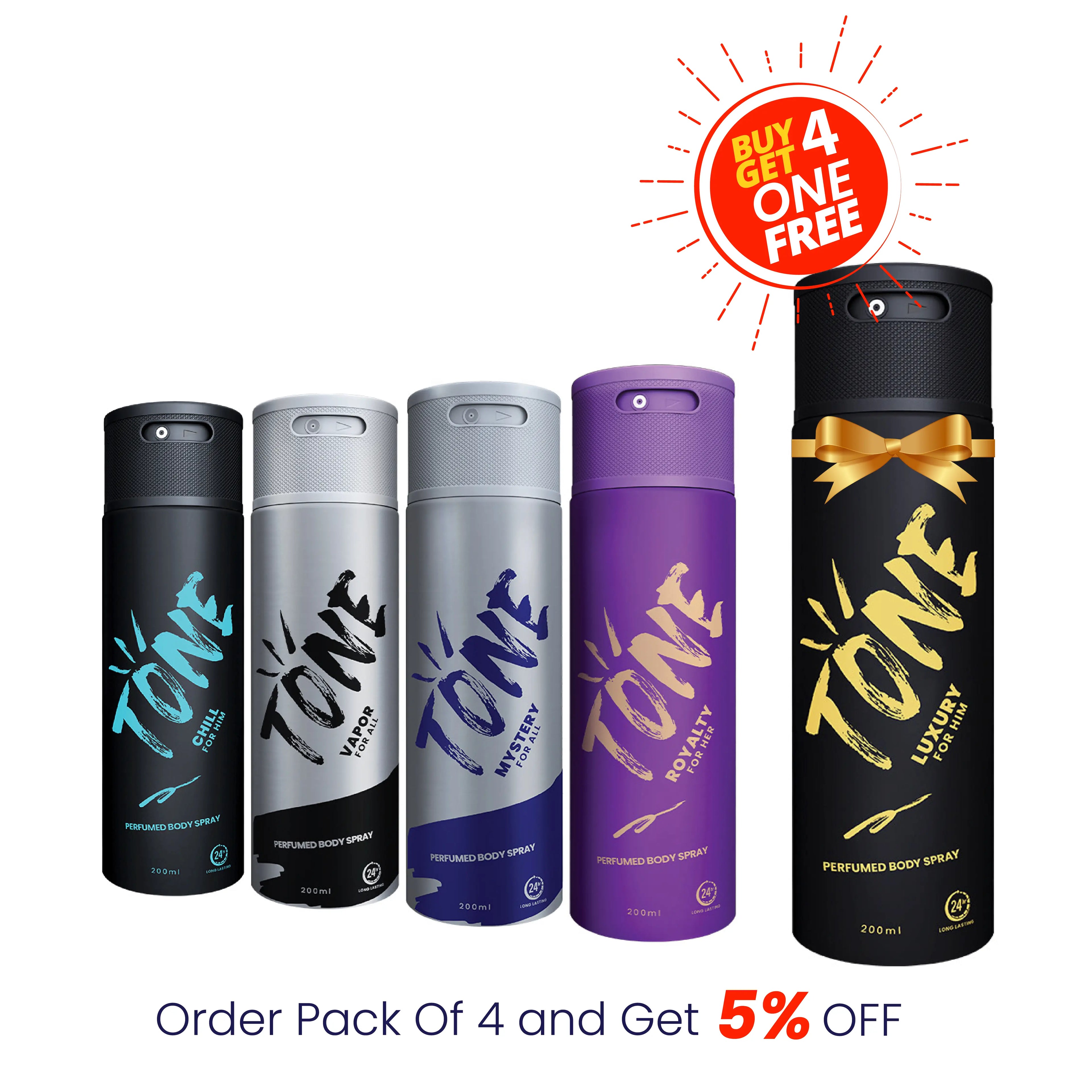 Pack of 4 (Chill, Vapor, Mystery and Royalty) – emcare.pk